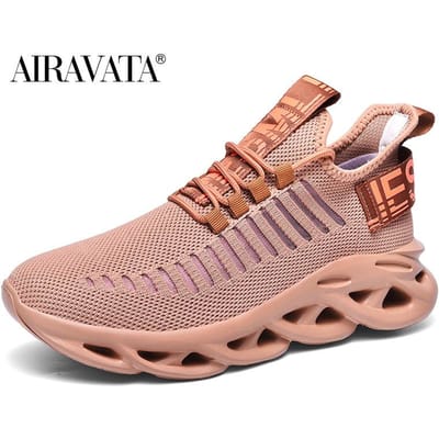 Heren Casual Sneakers Outdoor Mode Ademend Demping Hardlopen Joggen Schoenen 46 bruin