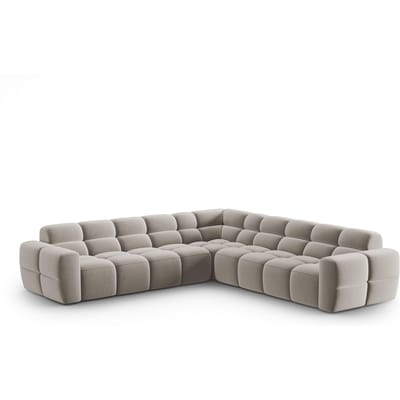 5-zits hoekbank Lisa velvet | Micadoni