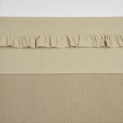Meyco Baby Ruffle wieglaken - sand - 75x100cm - 0.3 TOG