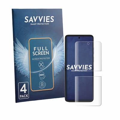 Savvies - Screenprotector voor Motorola Razr 70 Ultra - Folie Beschermfolie transparant volledig dekking 4 Stuks