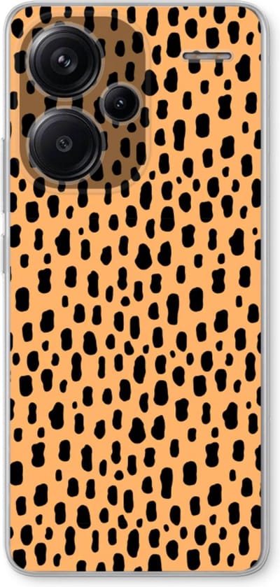 Case Company® - Hoesje geschikt voor Xiaomi Redmi Note 13 Pro plus hoesje - Panter - Soft Cover Telefoonhoesje - Bescherming aan alle Kanten en Schermrand
