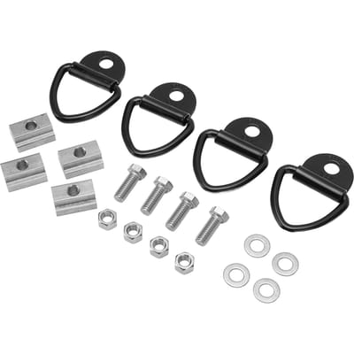 4 Set 38in?16 Draad Bed Dekrails Klem T-sleufmoer 3000LBS Breeksterkte Vervanging voor black