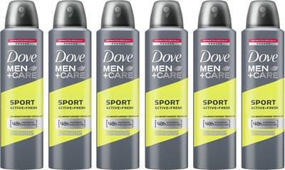 Dove Men Care Sport Active - Fresh Deodorant 150 ml - Voordeelverpakking 6 stuks