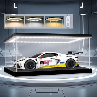 Transparante Displaykast voor Figuren en Modelauto's met LED-verlichting