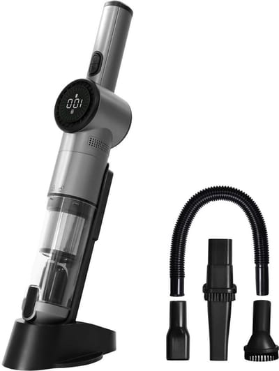 DailySupplies® Kruimeldief Draadloos - Auto Stofzuiger - Handstofzuiger - Grijs