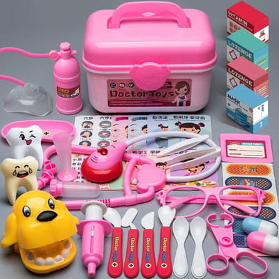 Kinderarts Speelgoed Meisje Simulatie Doe-alsof Rollenspel Spel Plastic Stethoscoop Tandarts Set Educatief Speelgoed