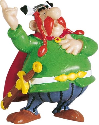 Asterix Figuur Abraracourcix/Vitalstatistix The Chief 6 Cm