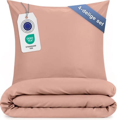 Blumtal Dekbedovertrek met Kussensloop - Anti-Allergisch - Tegen huisstofmijt - 240 x 220 cm - 2 Kussenslopen 50 x 70 cm - Roze