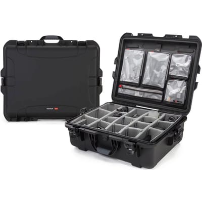 Nanuk 945 Case w/lid org./divider - Black - Pro Photo Kit case