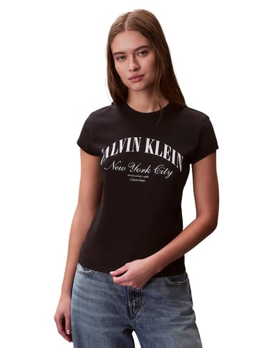 T-Shirt Ck Jeans Ss Graphic Logo Baby - Fashion Wear - Vrouwen