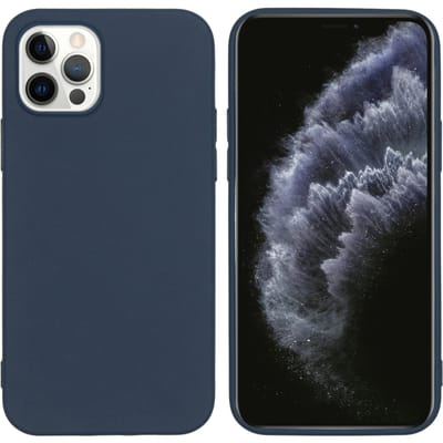 imoshion Hoesje - Geschikt voor Apple iPhone 12 Pro / 12 - Color Backcover - Donkerblauw