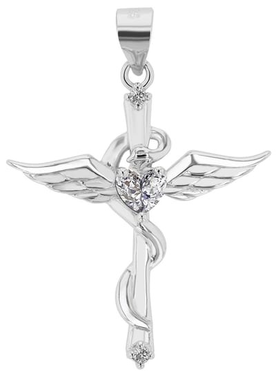 AKZENT Akzent Unisex Hanger "Colbie" aus 925 Sterlingzilver, gerhodineerd, duurzaam