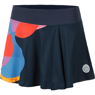 BIDI BADU Twiggy Printed Wavy Rok Dames-Donkerblauw,Veelkleurig