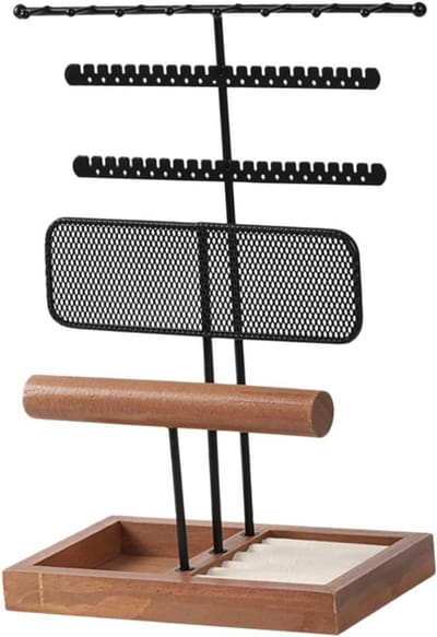 Sieraden Organizer - Sieradenhouder Display - Sieraden Opbergen - Multifunctioneel Rek - 32 x 25 x 12 cm - Diverse kleuren