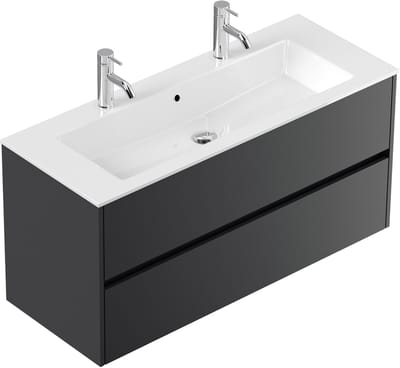 Badmeubel Phoenix Grafiet - Mineraal - Breedte 120 cm - Hoogte 58.5 cm - Diepte 46.5 cm