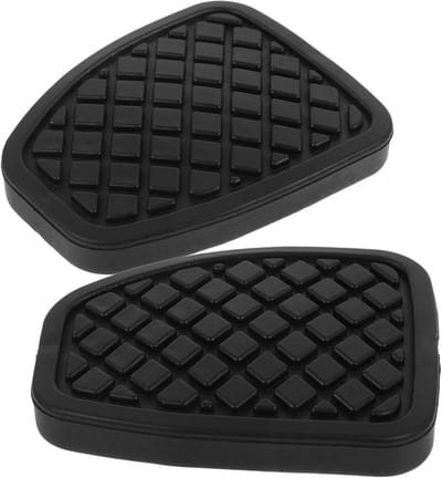 2 Stuks Voetpedaal Covers voor Auto, Antislip en Koppeling Pedaal Pads, Eenvoudige Installatie, Verbeterde Grip, Geschikt voor de meeste voertuigen, Duurzaam en Stijlvol