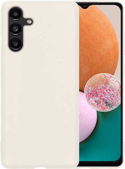 Hoesje - Geschikt voor Samsung Galaxy A13 5G - Sterk & Shockproof - Hoes Cover - Siliconen Case - Telefoonhoesjes - Wit