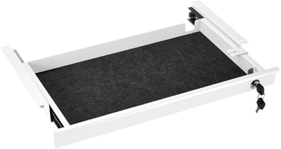Bureau Onderbouwlade wit afsluitbaar Breedte: 500 mm
