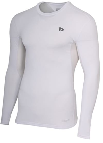 Donnay - Baselayer Longsleeve - Thermo/Sportshirt - Heren - White (001) - maat S