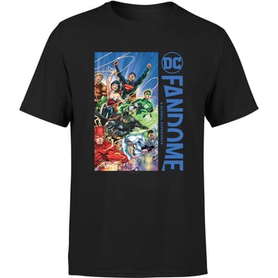 DC Fandome Justice League Men's T-Shirt - Black - S