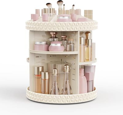 Draaibare Make-up Organizer - Verstelbare Cosmetica Opslag voor Badkamer & Commode