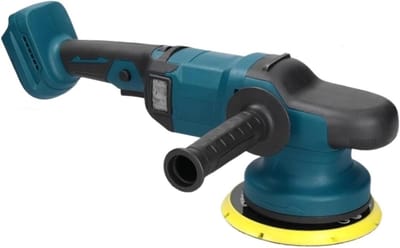 Elektrische Polijstmachine - Schuurmachine Waxer - Oppervlakken Behandelen - Borstelloze Motor - 150mm Diameter - Blauw