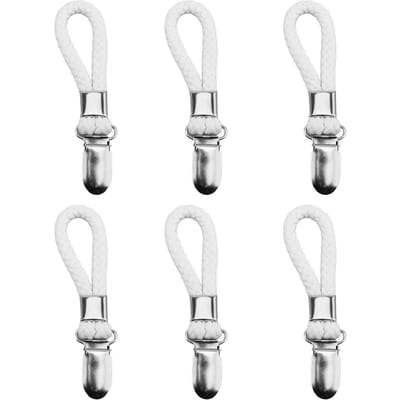 6 STUKS Handdoek Hangclips Katoenen Lus Roestvrij Staal Handdoekhaak Houder Hanger voor Thuis Badkamer