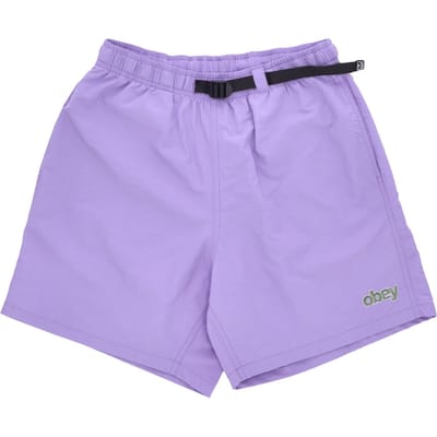 Easy Peak Web Short Herenshort Paarse Bloem