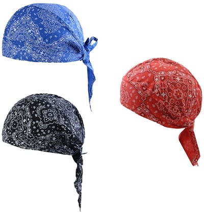 Dailygoods- Bandana Set van 3 - Ademend - Verstelbaar - Sportbandana - Polyester - 55 cm - Hoofdband