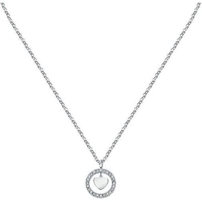 Collier Créole Acier La Petite Story Avec Cristal Clair LPS10ASD17 Pour Femmes white