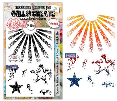 Aall & Create clearstamp A6 - Twilight sky