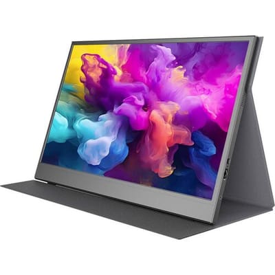 Denver PMO-15604 LED-monitor Energielabel B (A - G) 39.6 cm (15.6 inch) 16:9 30 ms Mini-HDMI, USB-C, Hoofdtelefoon (3.5 mm jackplug) IPS LED