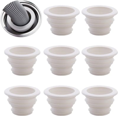 Set van 10 Afsluitpluggen voor Afvoer, Silicone Ring voor Drainage, Geurvrije Plug voor Keuken, Badkamer en Wasmachine