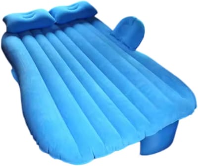 Opblaasbaar autobed - Luchtmatras auto - Reizen en kamperen - Verdikte slaapmat - 130 cm lengte - Blauw