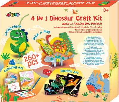AVENIR Activity Kit - Dinosaurus Set - 4 In 1 - 3 Jaar