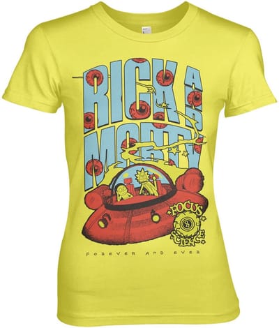 Rick and Morty T-shirt Focus On Science Girly Tee WB-5-RM017-H70-5