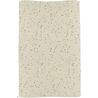 Meyco Baby Rib Mini Spot aankleedkussenhoes - sand melange - 50x70cm