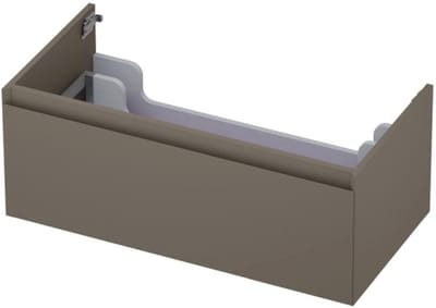 INK - Onderkast 1 Lade Greeploos Gelakt 45gr - 900x450x350 Mm - Mat Taupe