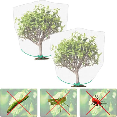 2 Stuks Plantbeschermnet voor Insecten en Vogels, 1.5 x 1M, Ideaal voor Tuinplanten, Bescherming tegen Schade en Plagen