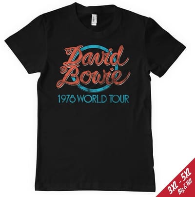 David Bowie 1978 World Tour T-shirt PS-1-DBO001-H97-12