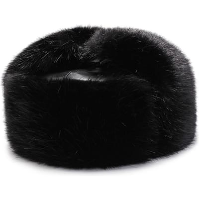 Heren Hoeden In Herfst en Winter Mode Trend Oorbescherming Lei Feng Hoed Winddicht Kou Bestendig Verdikt Warm Imitatie Vos Bont Baseballpet One size black