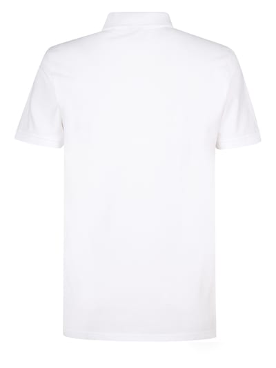 Petrol Industries witte heren polo   Punt kraag   Regular fit   Knoopsluiting   Korte mouw Wit XXL