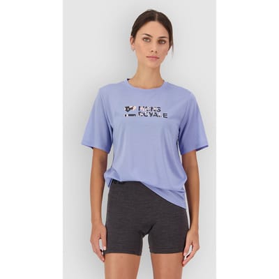 Mons Royale Merino Icon Relaxed Base Layer Top blauw