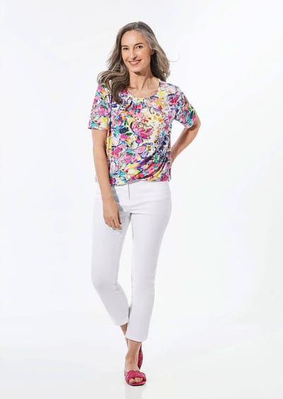 5-pocket model - wit - Gr. 46 van Goldner Fashion