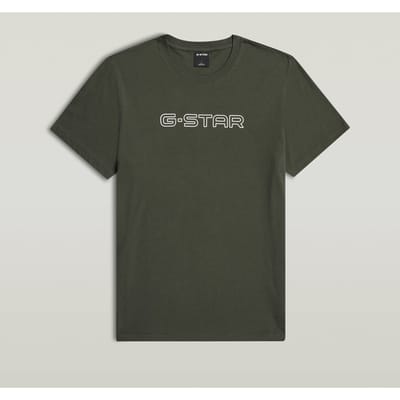 G-Star  Slim R T S/s Asfalt Taglia: XS | Magliette basic Outlet | Uomo