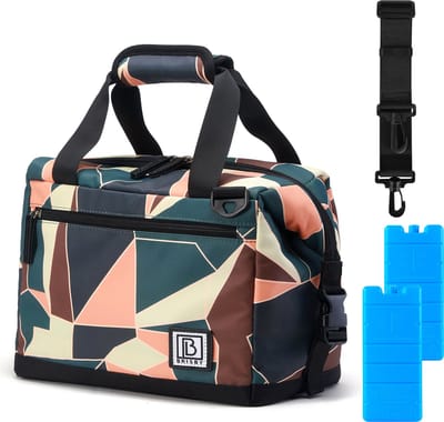 Brisby 4 Laags Geïsoleerde Koeltas - Lunchtas 12 Liter - Extra Ruimte Uitvouwbaar- Abstract Colours