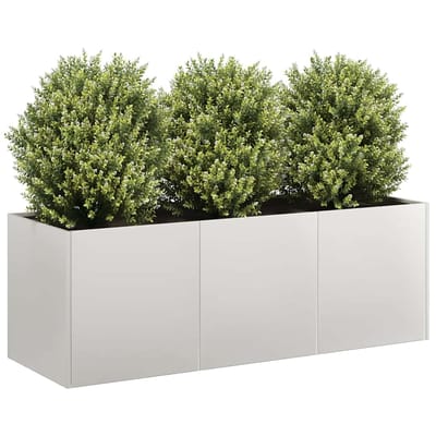vidaXL - Plantenbak - 120x40x40 - cm - roestvrij - staal