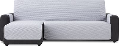 Belmarti Waterproof chaise-longue bankbeschermer links - 200 cm - Lichtgrijs
