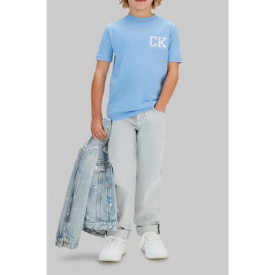 Calvin Klein Boys Chest Logo Ss T-shirt Provence Taglia: 12 | T-shirt Outlet | kids