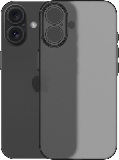 Ultra dun hoesje geschikt voor iPhone 16 Plus - zwart- Duurzaam - Flexibel - Licht - Slank design - Stijlvol